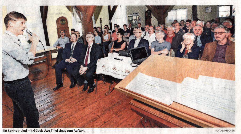 Auftritt beim Festakt 200 jähriger Geburtstag von Heinrich Göbel